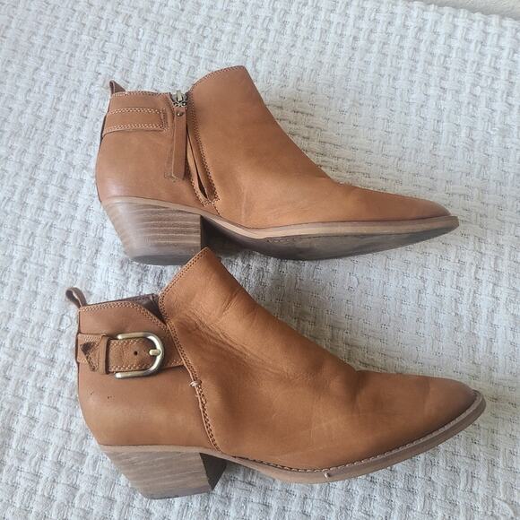Sam Edelman Neena Leather Point-Toe Ankle Boots Women's Size 8 - Picture 5 of 12